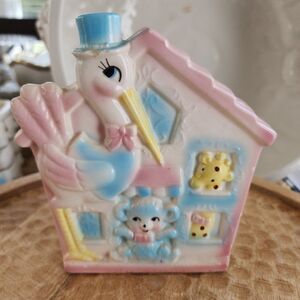 Vintage Stork Planter